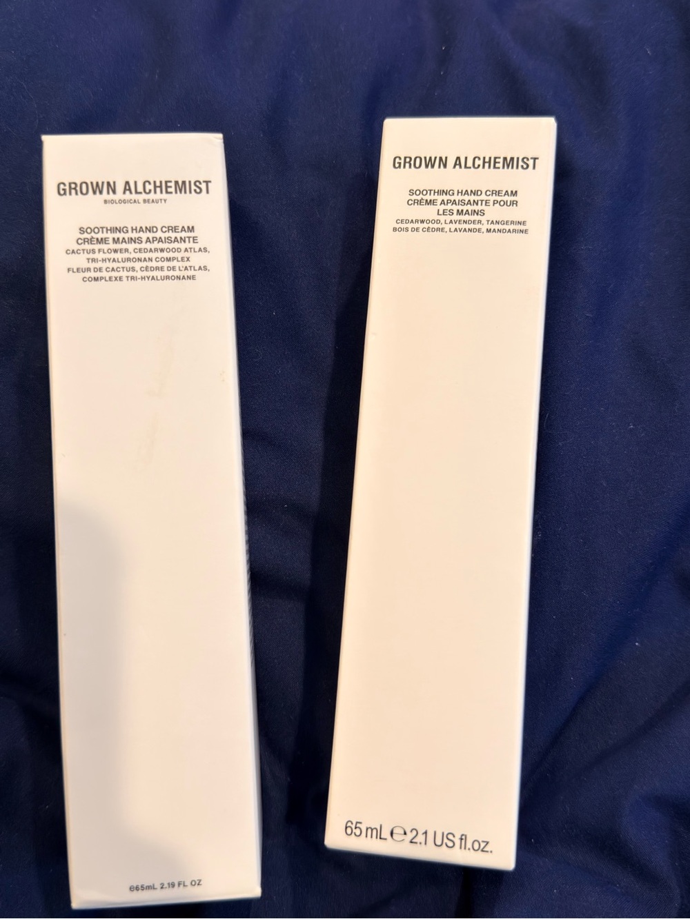 Grown Alchemist soothing Hand Cream Duo -2.1 oz each